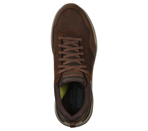 Pantofi sport, barbati, SKECHERS WATERPROOF Bengo Hombre, 210021-CDB maro, piele naturala
